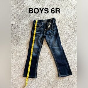 Boys 6R Salvage Indigo Denim Jeans